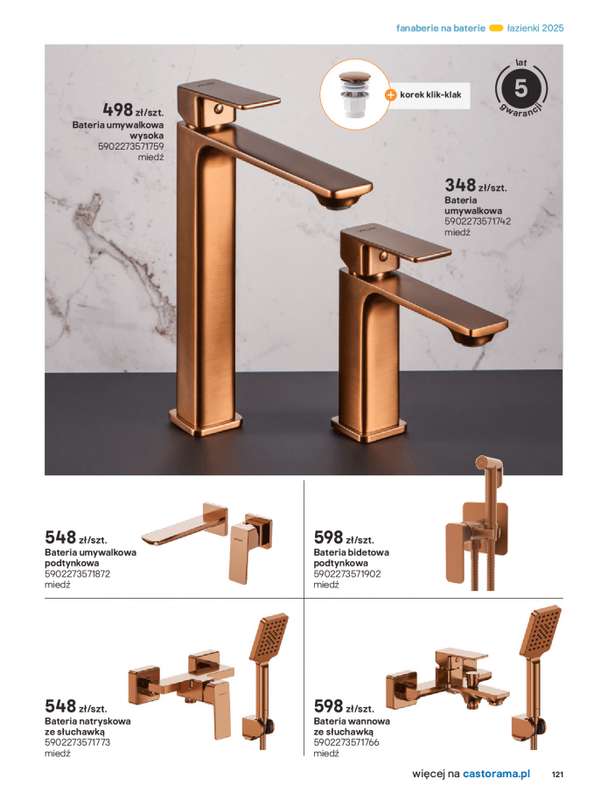 Castorama - gazetka promocyjna Katalog 艁azienki od 艣rody 17.09 do 艣rody 31.12 - strona 121 Castorama - gazetka promocyjna Katalog 艁azienki od 艣rody 17.09 do 艣rody 31.12 - strona 121
