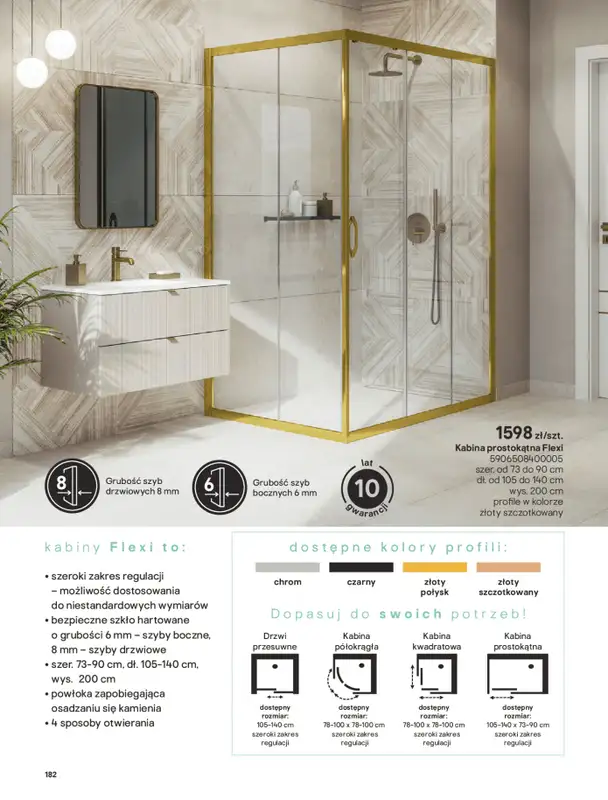 Castorama - gazetka promocyjna Katalog Łazienki od środy 17.09 do środy 31.12 - strona 182