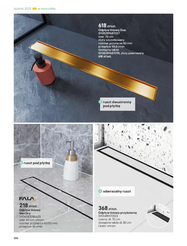 Castorama - gazetka promocyjna Katalog Łazienki od środy 17.09 do środy 31.12 - strona 204