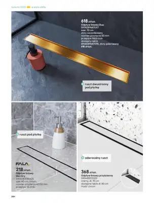 Castorama - gazetka promocyjna Katalog Łazienki od środy 17.09 do środy 31.12 - strona 204 Castorama - gazetka promocyjna Katalog Łazienki od środy 17.09 do środy 31.12 - strona 204