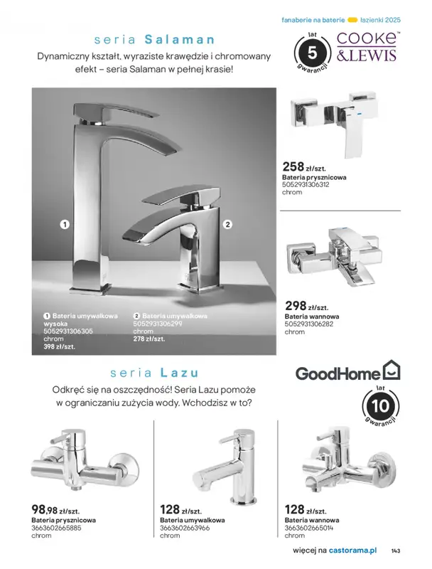 Castorama - gazetka promocyjna Katalog Łazienki od środy 17.09 do środy 31.12 - strona 143