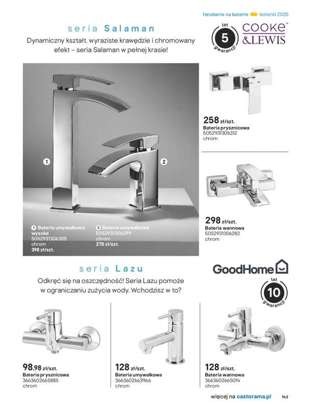 Castorama - gazetka promocyjna Katalog 艁azienki od 艣rody 17.09 do 艣rody 31.12 - strona 143 Castorama - gazetka promocyjna Katalog 艁azienki od 艣rody 17.09 do 艣rody 31.12 - strona 143