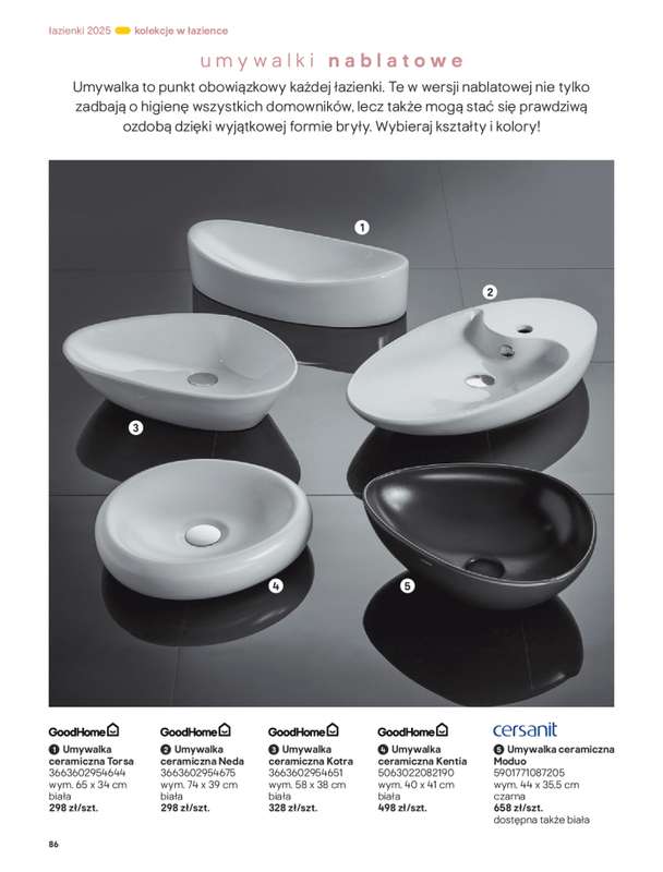 Castorama - gazetka promocyjna Katalog 艁azienki od 艣rody 17.09 do 艣rody 31.12 - strona 86 Castorama - gazetka promocyjna Katalog 艁azienki od 艣rody 17.09 do 艣rody 31.12 - strona 86