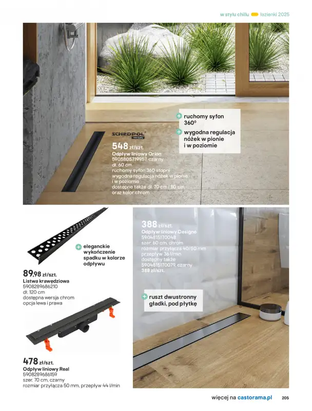 Castorama - gazetka promocyjna Katalog Łazienki od środy 17.09 do środy 31.12 - strona 205