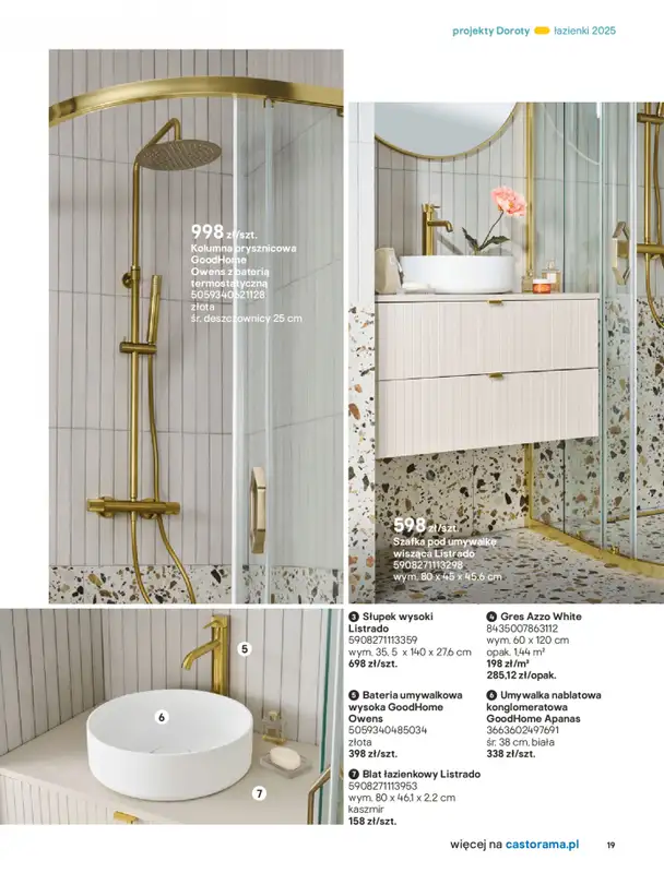 Castorama - gazetka promocyjna Katalog Łazienki od środy 17.09 do środy 31.12 - strona 19