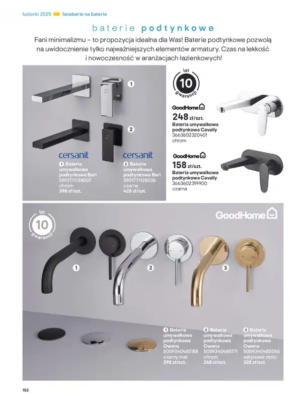 Castorama - gazetka promocyjna Katalog Łazienki od środy 17.09 do środy 31.12 - strona 152