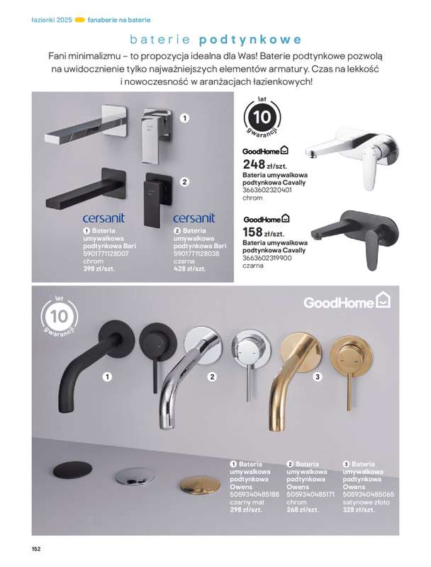 Castorama - gazetka promocyjna Katalog 艁azienki od 艣rody 17.09 do 艣rody 31.12 - strona 152 Castorama - gazetka promocyjna Katalog 艁azienki od 艣rody 17.09 do 艣rody 31.12 - strona 152