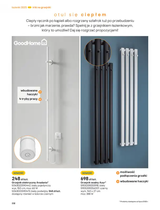 Castorama - gazetka promocyjna Katalog Łazienki od środy 17.09 do środy 31.12 - strona 232
