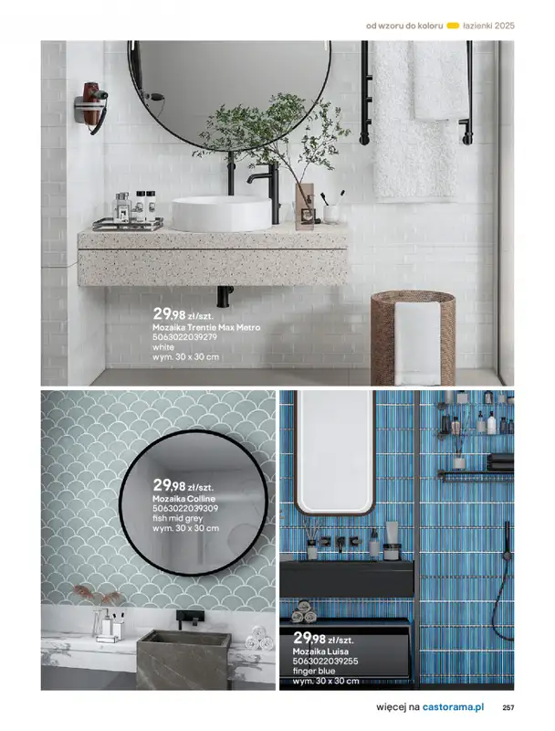 Castorama - gazetka promocyjna Katalog Łazienki od środy 17.09 do środy 31.12 - strona 257
