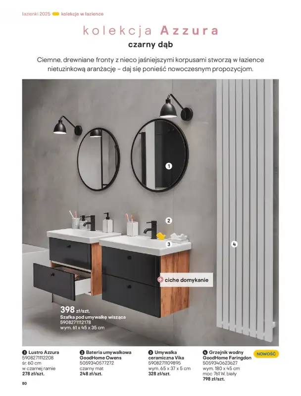 Castorama - gazetka promocyjna Katalog Łazienki od środy 17.09 do środy 31.12 - strona 80