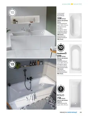 Castorama - gazetka promocyjna Katalog Łazienki od środy 17.09 do środy 31.12 - strona 215 Castorama - gazetka promocyjna Katalog Łazienki od środy 17.09 do środy 31.12 - strona 215