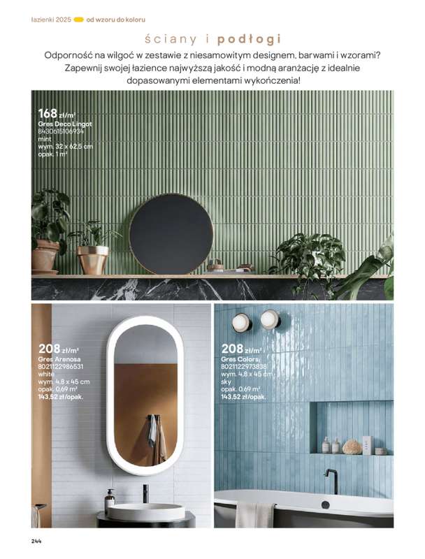 Castorama - gazetka promocyjna Katalog Łazienki od środy 17.09 do środy 31.12 - strona 244