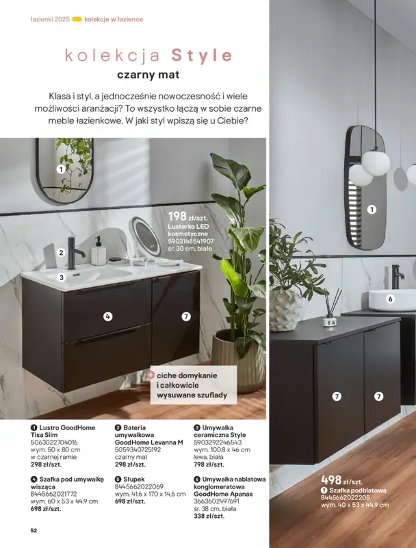 Castorama - gazetka promocyjna Katalog Łazienki od środy 17.09 do środy 31.12 - strona 52