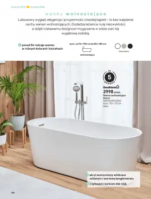 Castorama - gazetka promocyjna Katalog Łazienki od środy 17.09 do środy 31.12 - strona 206 Castorama - gazetka promocyjna Katalog Łazienki od środy 17.09 do środy 31.12 - strona 206