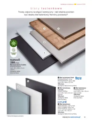 Castorama - gazetka promocyjna Katalog Łazienki od środy 17.09 do środy 31.12 - strona 91 Castorama - gazetka promocyjna Katalog Łazienki od środy 17.09 do środy 31.12 - strona 91