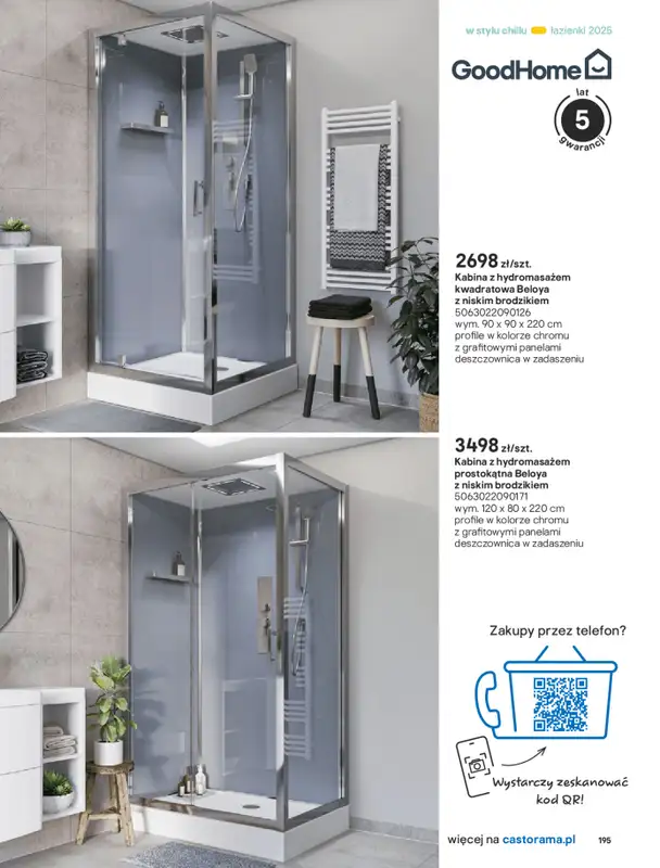 Castorama - gazetka promocyjna Katalog Łazienki od środy 17.09 do środy 31.12 - strona 195