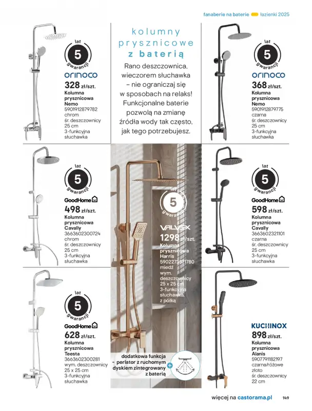 Castorama - gazetka promocyjna Katalog Łazienki od środy 17.09 do środy 31.12 - strona 149