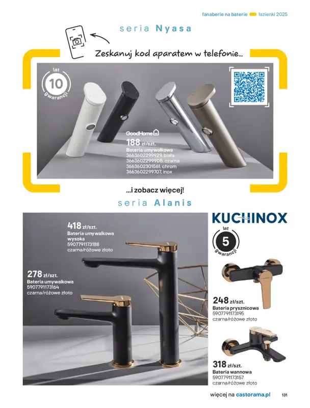 Castorama - gazetka promocyjna Katalog Łazienki od środy 17.09 do środy 31.12 - strona 131