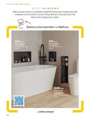 Castorama - gazetka promocyjna Katalog Łazienki od środy 17.09 do środy 31.12 - strona 274 Castorama - gazetka promocyjna Katalog Łazienki od środy 17.09 do środy 31.12 - strona 274