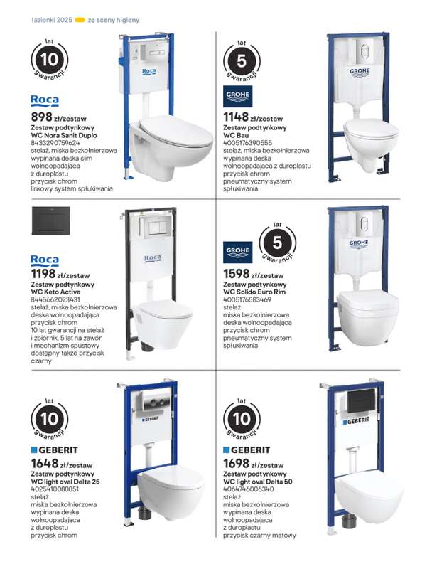 Castorama - gazetka promocyjna Katalog Łazienki od środy 17.09 do środy 31.12 - strona 222