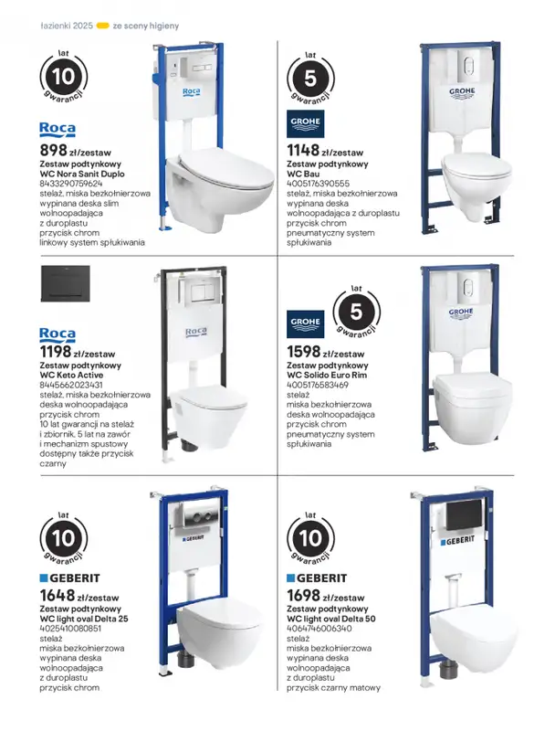 Castorama - gazetka promocyjna Katalog Łazienki od środy 17.09 do środy 31.12 - strona 222