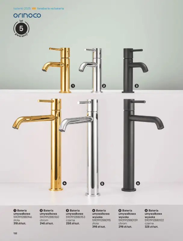 Castorama - gazetka promocyjna Katalog Łazienki od środy 17.09 do środy 31.12 - strona 132