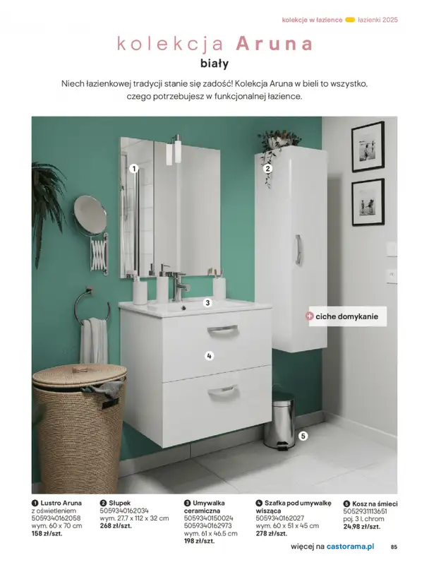 Castorama - gazetka promocyjna Katalog Łazienki od środy 17.09 do środy 31.12 - strona 85