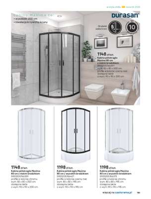 Castorama - gazetka promocyjna Katalog Łazienki od środy 17.09 do środy 31.12 - strona 185