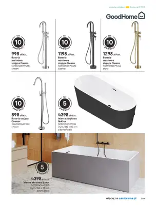 Castorama - gazetka promocyjna Katalog Łazienki od środy 17.09 do środy 31.12 - strona 209 Castorama - gazetka promocyjna Katalog Łazienki od środy 17.09 do środy 31.12 - strona 209