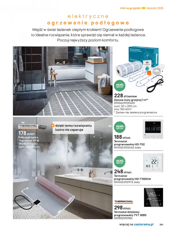 Castorama - gazetka promocyjna Katalog Łazienki od środy 17.09 do środy 31.12 - strona 241