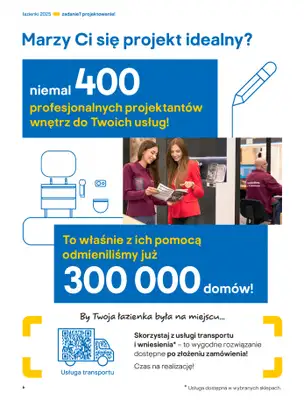 Castorama - gazetka promocyjna Katalog Łazienki od środy 17.09 do środy 31.12 - strona 6 Castorama - gazetka promocyjna Katalog Łazienki od środy 17.09 do środy 31.12 - strona 6