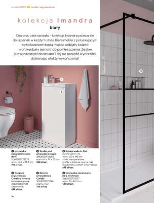 Castorama - gazetka promocyjna Katalog Łazienki od środy 17.09 do środy 31.12 - strona 74