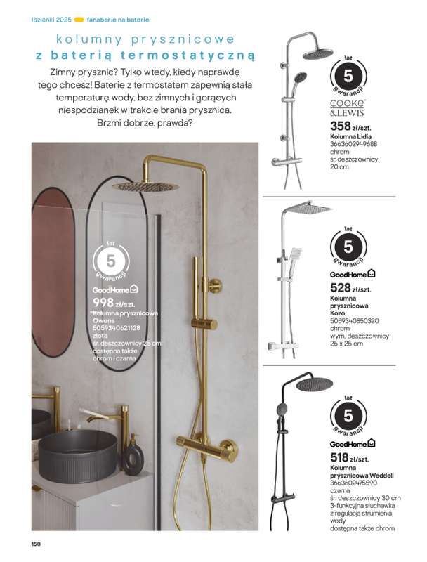 Castorama - gazetka promocyjna Katalog Łazienki od środy 17.09 do środy 31.12 - strona 150