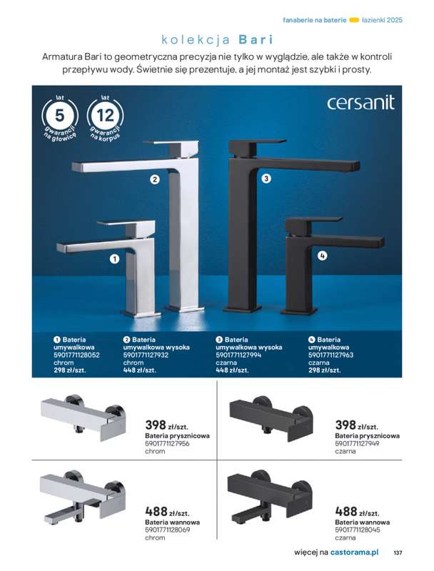 Castorama - gazetka promocyjna Katalog 艁azienki od 艣rody 17.09 do 艣rody 31.12 - strona 137 Castorama - gazetka promocyjna Katalog 艁azienki od 艣rody 17.09 do 艣rody 31.12 - strona 137