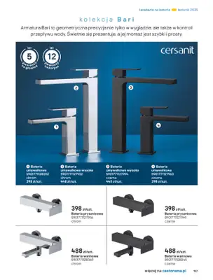 Castorama - gazetka promocyjna Katalog Łazienki od środy 17.09 do środy 31.12 - strona 137 Castorama - gazetka promocyjna Katalog Łazienki od środy 17.09 do środy 31.12 - strona 137