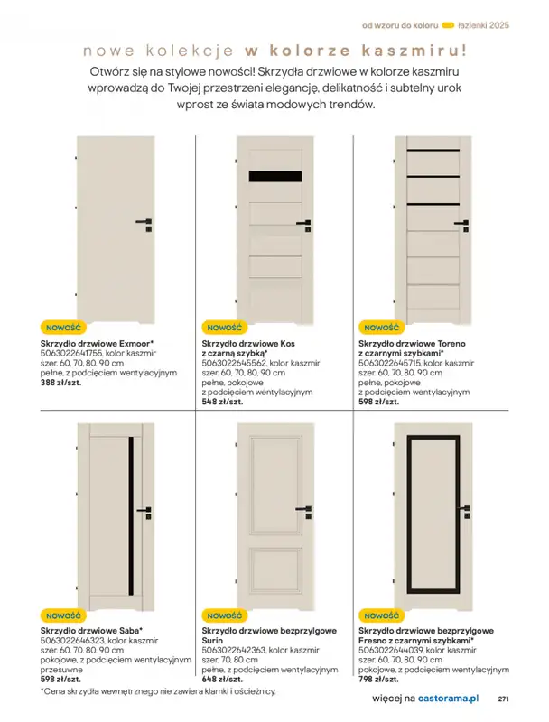 Castorama - gazetka promocyjna Katalog Łazienki od środy 17.09 do środy 31.12 - strona 271