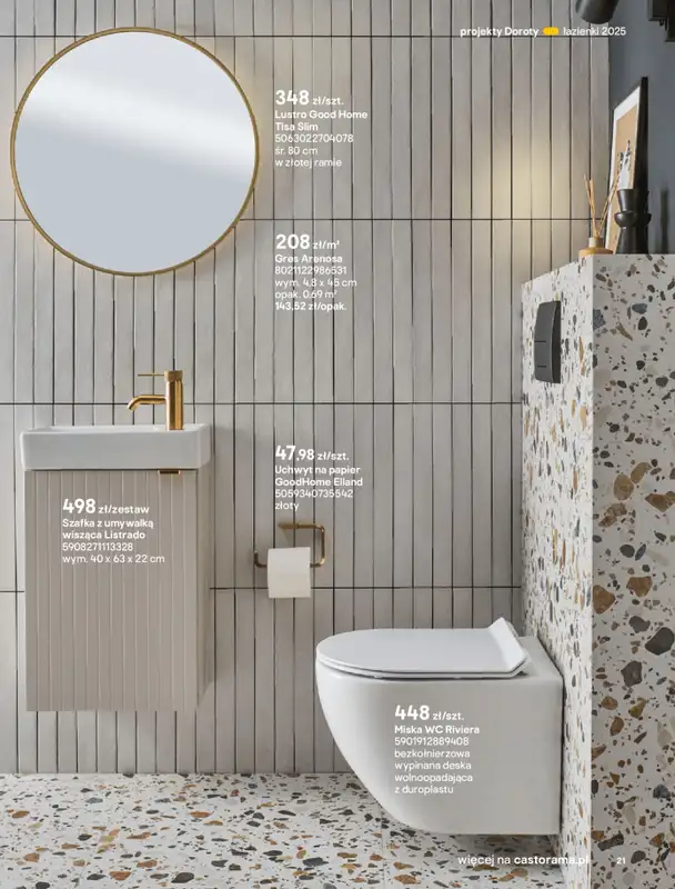 Castorama - gazetka promocyjna Katalog Łazienki od środy 17.09 do środy 31.12 - strona 21