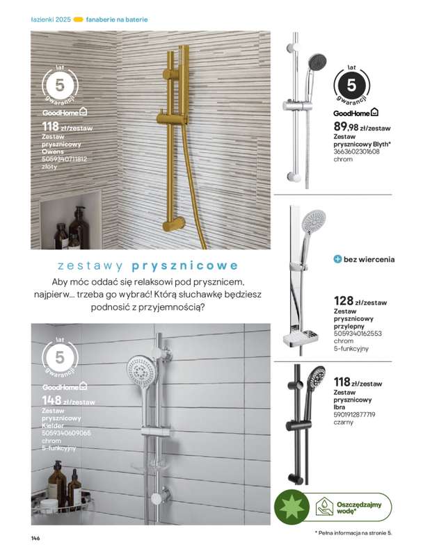 Castorama - gazetka promocyjna Katalog 艁azienki od 艣rody 17.09 do 艣rody 31.12 - strona 146 Castorama - gazetka promocyjna Katalog 艁azienki od 艣rody 17.09 do 艣rody 31.12 - strona 146