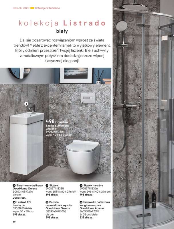Castorama - gazetka promocyjna Katalog 艁azienki od 艣rody 17.09 do 艣rody 31.12 - strona 60 Castorama - gazetka promocyjna Katalog 艁azienki od 艣rody 17.09 do 艣rody 31.12 - strona 60