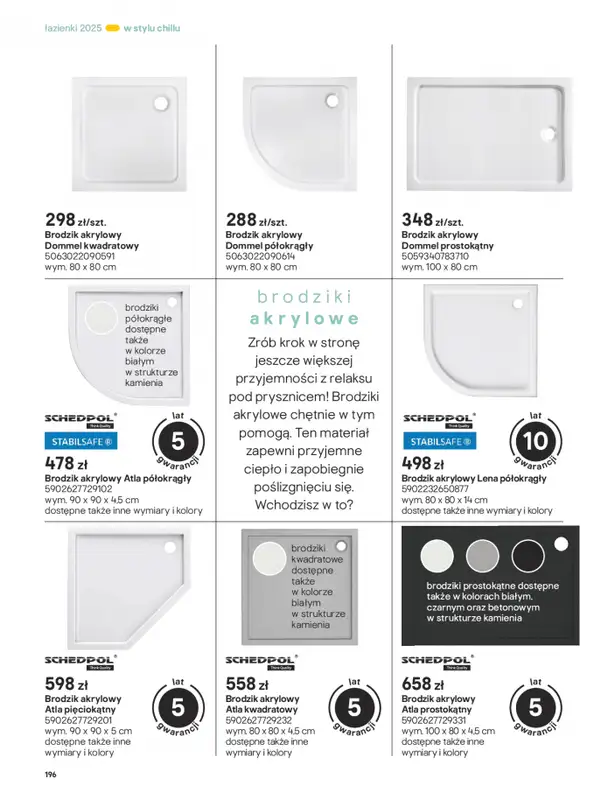 Castorama - gazetka promocyjna Katalog Łazienki od środy 17.09 do środy 31.12 - strona 196