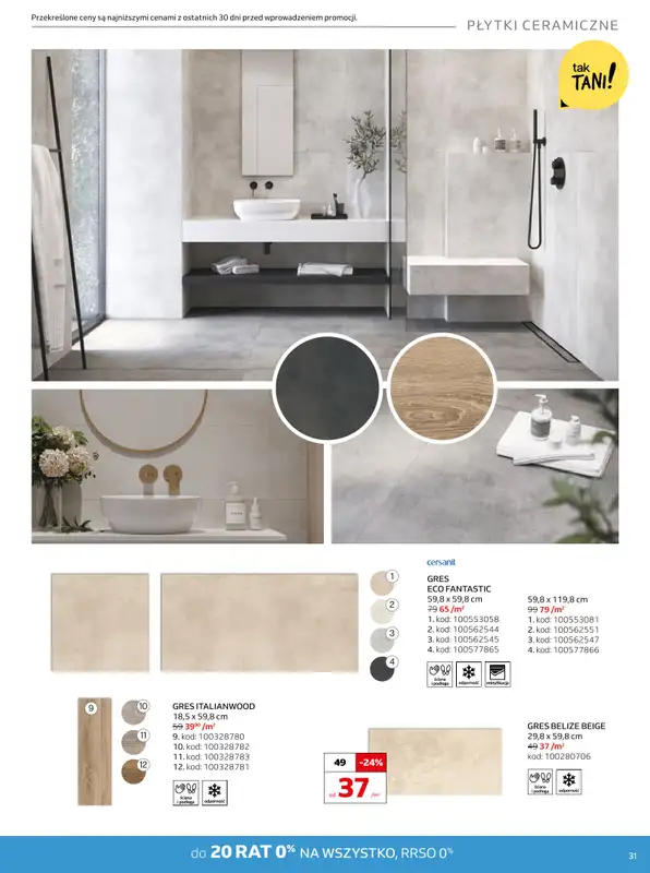 Komfort - gazetka promocyjna Gazetka od środy 17.09 do wtorku 28.10 - strona 31