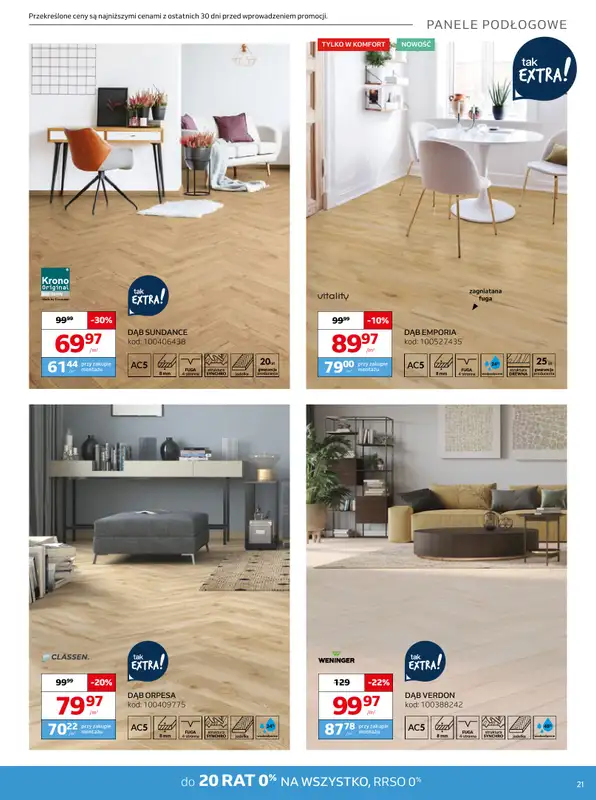 Komfort - gazetka promocyjna Gazetka od środy 17.09 do wtorku 28.10 - strona 21