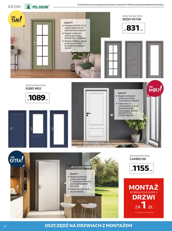 Komfort - gazetka promocyjna Gazetka od środy 17.09 do wtorku 28.10 - strona 16