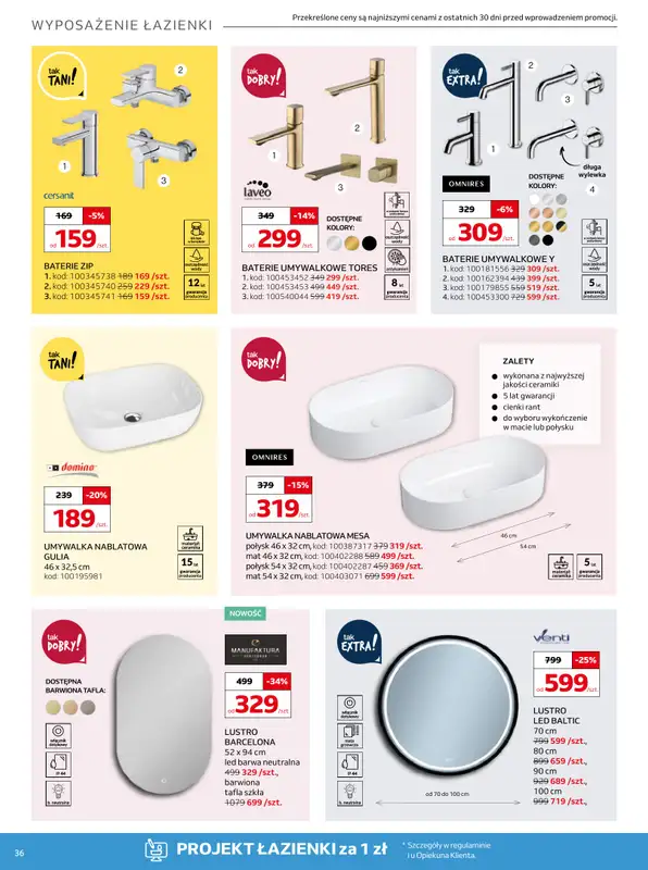 Komfort - gazetka promocyjna Gazetka od środy 17.09 do wtorku 28.10 - strona 36