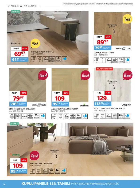 Komfort - gazetka promocyjna Gazetka od środy 17.09 do wtorku 28.10 - strona 24