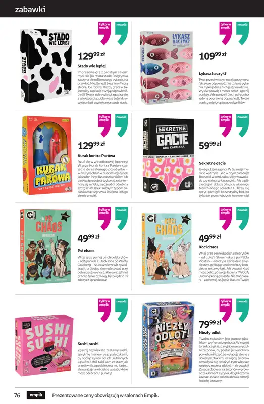 Empik - gazetka promocyjna Tom kultury: zabawki od środy 10.09 do wtorku 23.09 - strona 10