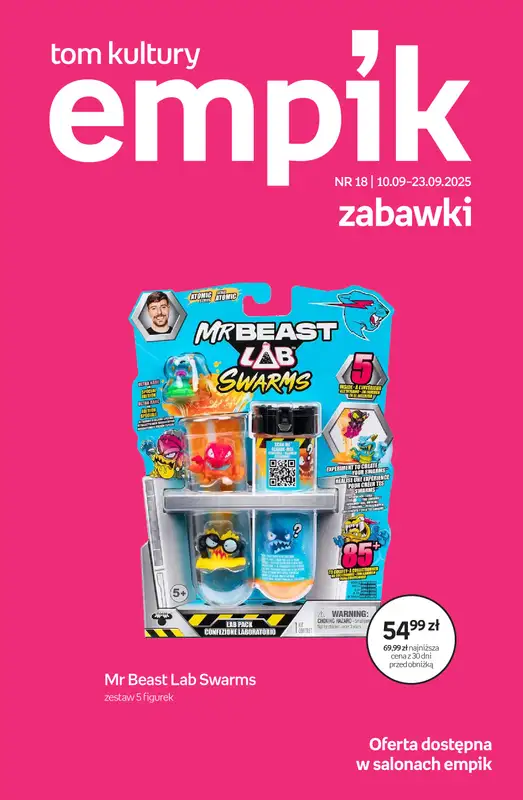 Empik - gazetka promocyjna Tom kultury: zabawki od środy 10.09 do wtorku 23.09