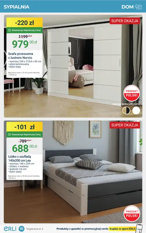 Erli - gazetka promocyjna Meble, które robią klimat – HITY cenowe! od środy 17.09 do niedzieli 28.09 - strona 10
