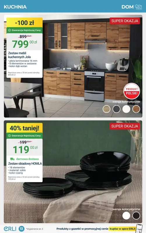 Erli - gazetka promocyjna Meble, które robią klimat – HITY cenowe! od środy 17.09 do niedzieli 28.09 - strona 13