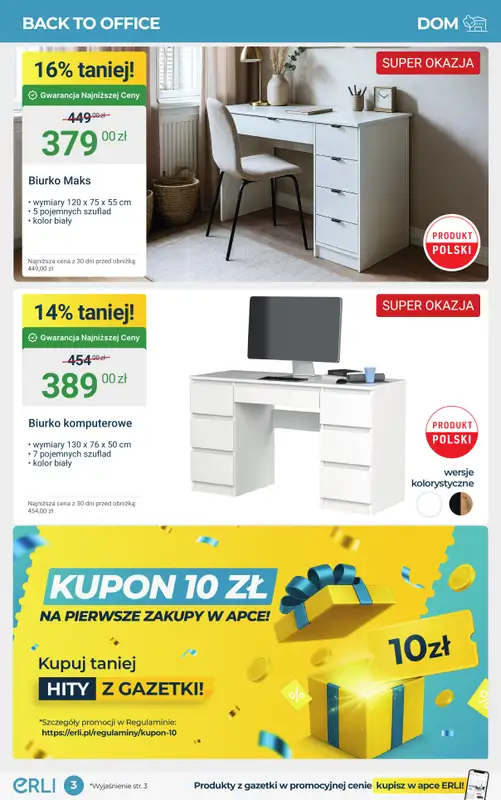 Erli - gazetka promocyjna Meble, które robią klimat – HITY cenowe! od środy 17.09 do niedzieli 28.09 - strona 3